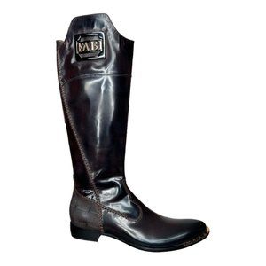 New Authentic Fabi Brown Women's Zippered Boots EU Size 37 Shoes